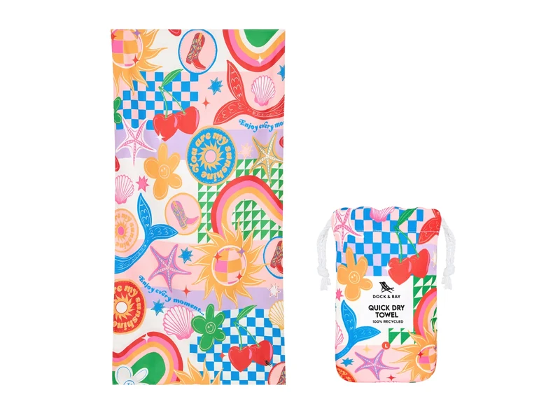 Dock & Bay Kids Beach Towel L Good Vibes Club 160x90cm