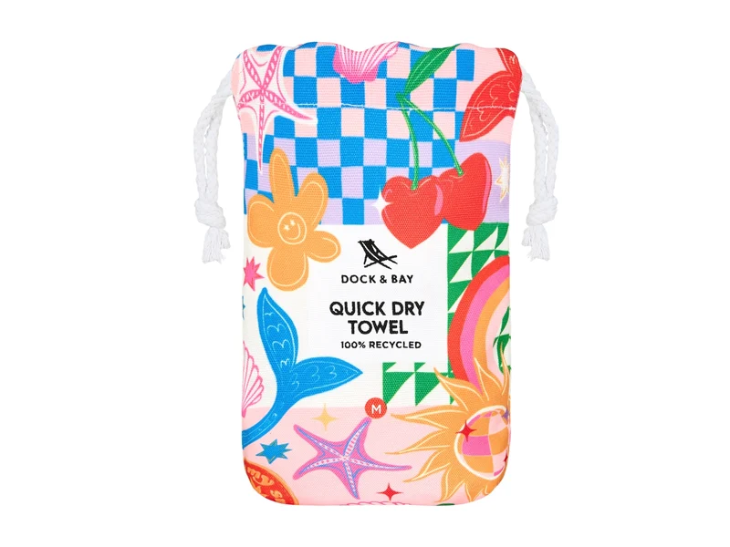 Dock & Bay Kids Beach Towel M Good Vibes Club 130x70cm
