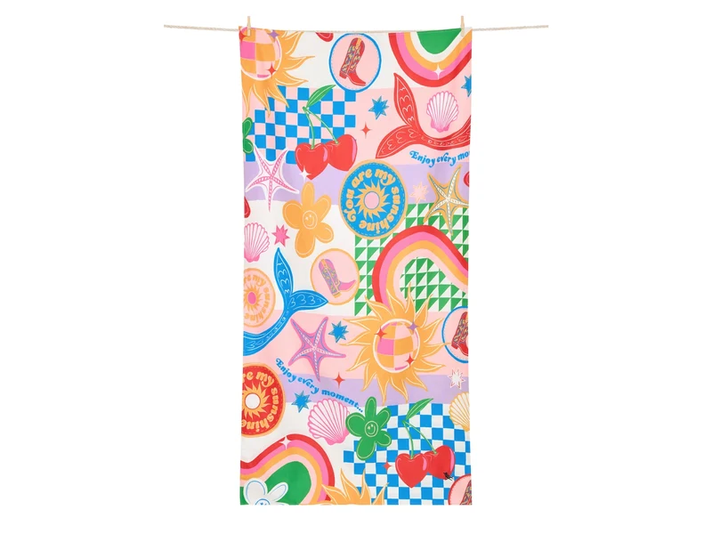 Dock & Bay Kids Beach Towel M Good Vibes Club 130x70cm