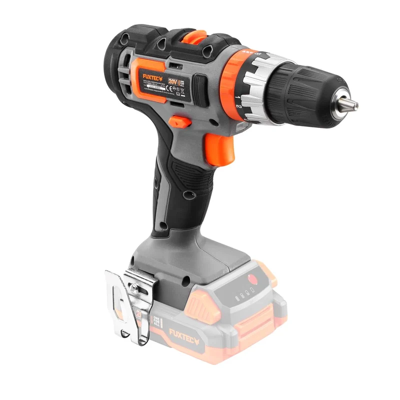 B-WARE FUXTEC 20V Akku Schlagbohrschrauber FX-E1SBS20 SET mit 2 x Akku 2Ah, 1 x Ladegerät 1A