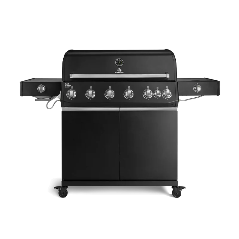 Burnhard Fat FRED Deluxe Gasgrill Black Edition 6-Brenner mit Edelstahlrost (Series 4)