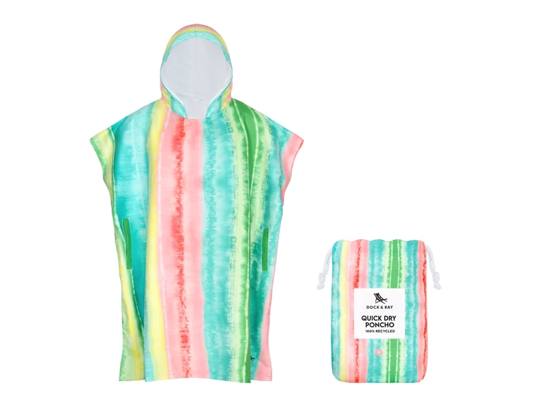 Dock & Bay Erwachsenen-Badeponcho M Watermelon Sugar 99x70cm