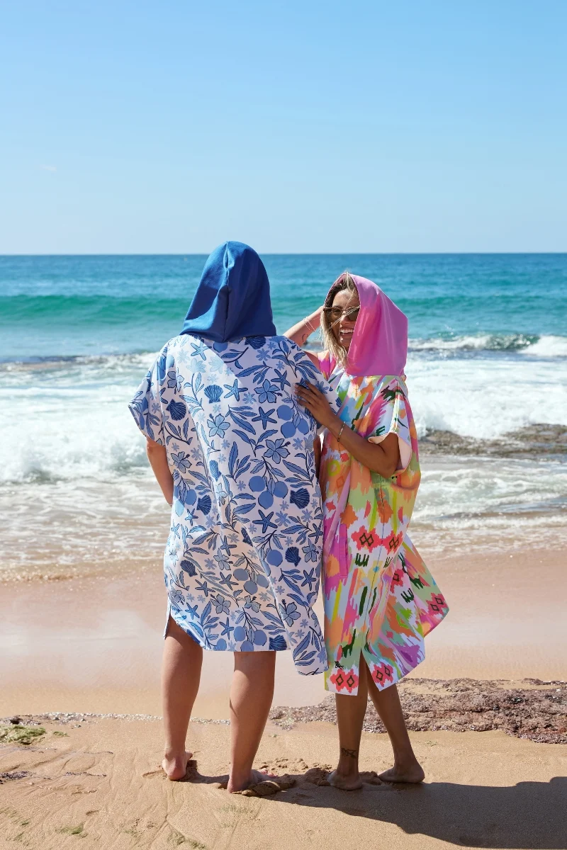 Dock & Bay Erwachsenen-Badeponcho M Ibiza Glow 99x70cm