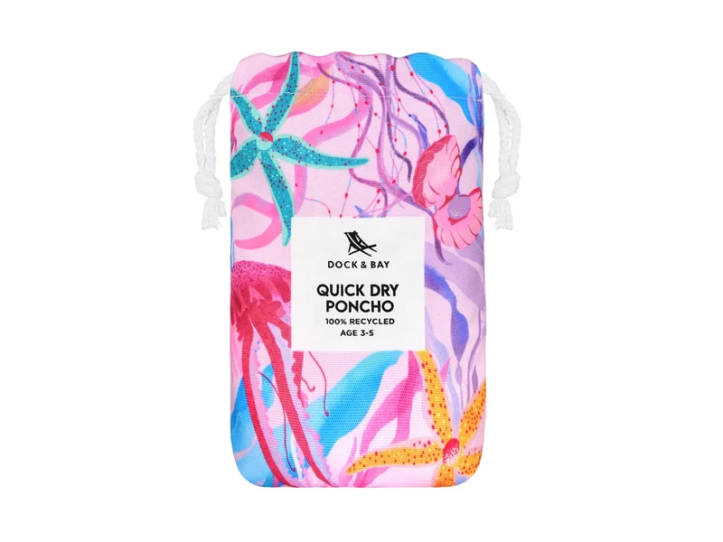 Dock & Bay Kinder-Badeponcho S Ready for this Jelly 66x49cm