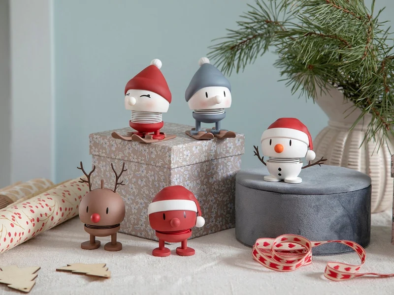 Hoptimist Soft Santa Snowman S white 6,9cm