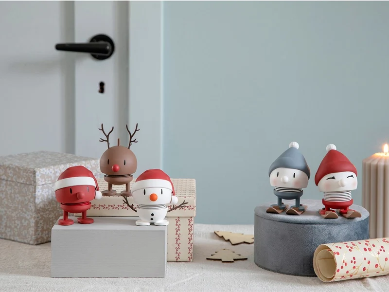 Hoptimist Soft Santa Snowman S white 6,9cm