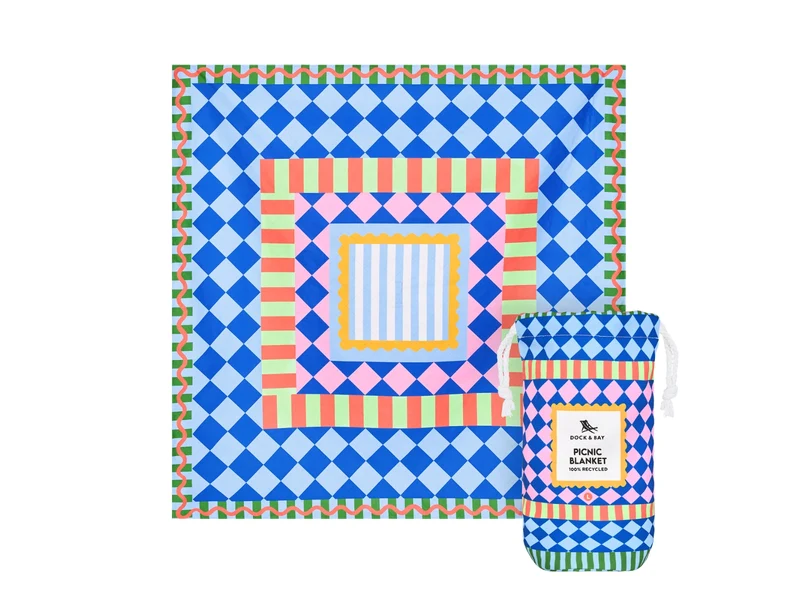 Dock & Bay Picnic Blanket L Bright Side Up 170x170cm