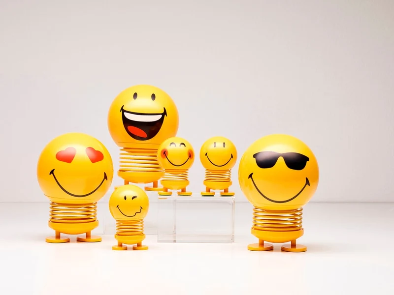 Hoptimist Smiley S yellow 6,6cm