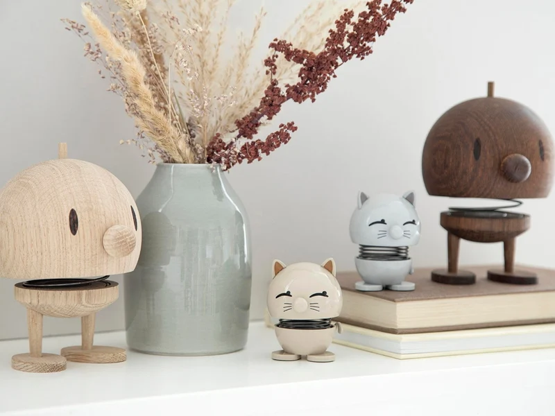 Hoptimist Cat light grey 7,2cm