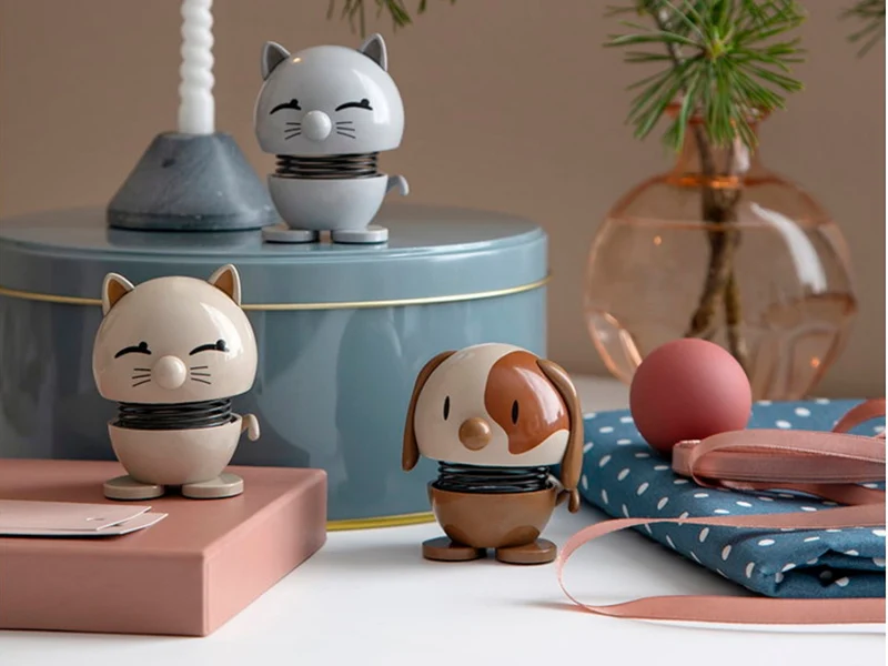 Hoptimist Cat light grey 7,2cm