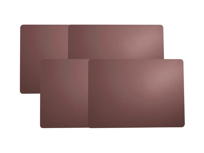 ASA Tischset Lederoptik plum 46x33cm Set4