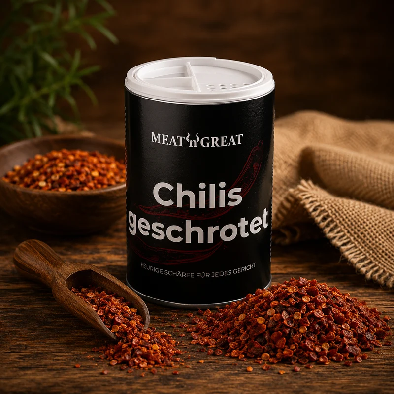 Meat 'n' Great Chilis geschrotet, Streuer, 70g