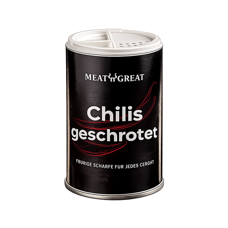 Meat 'n' Great Chilis geschrotet, Streuer, 70g