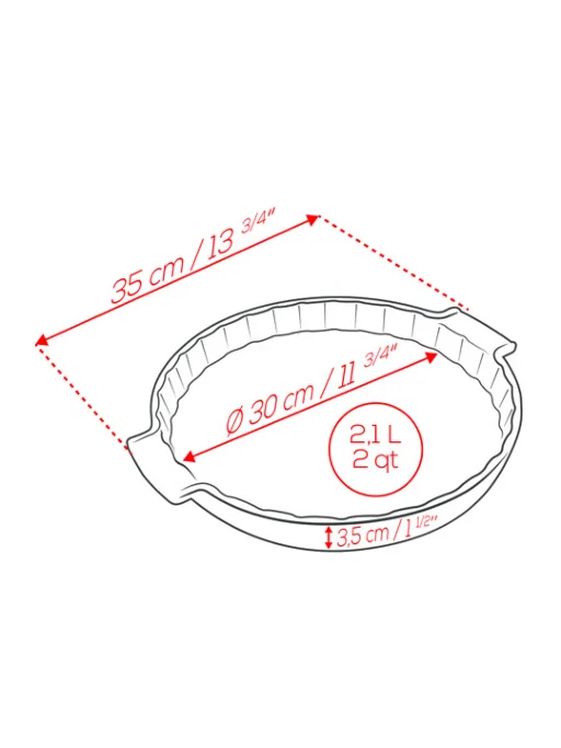 Tarteform 30cm schiefer 30x30x3,5cm