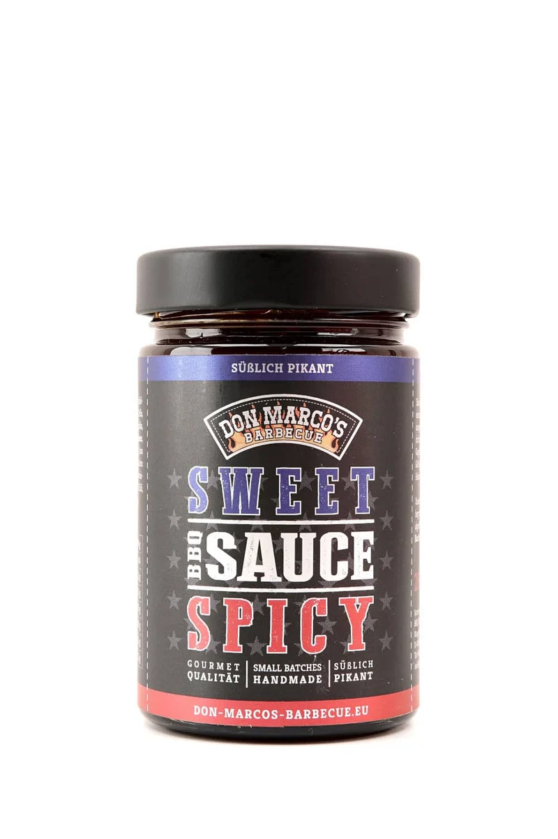 Don Marcos BBQ Sauce - Sweet & Spicy - 260ml Glas