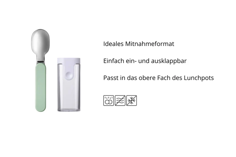 Faltbarer Löffel nordic sage Ellipse