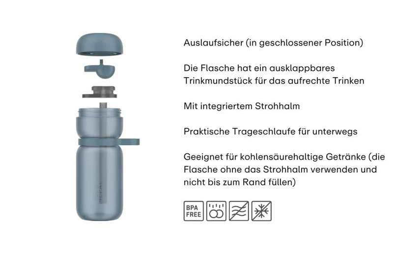 Trinkflasche flip 0,6l apple g Flip
