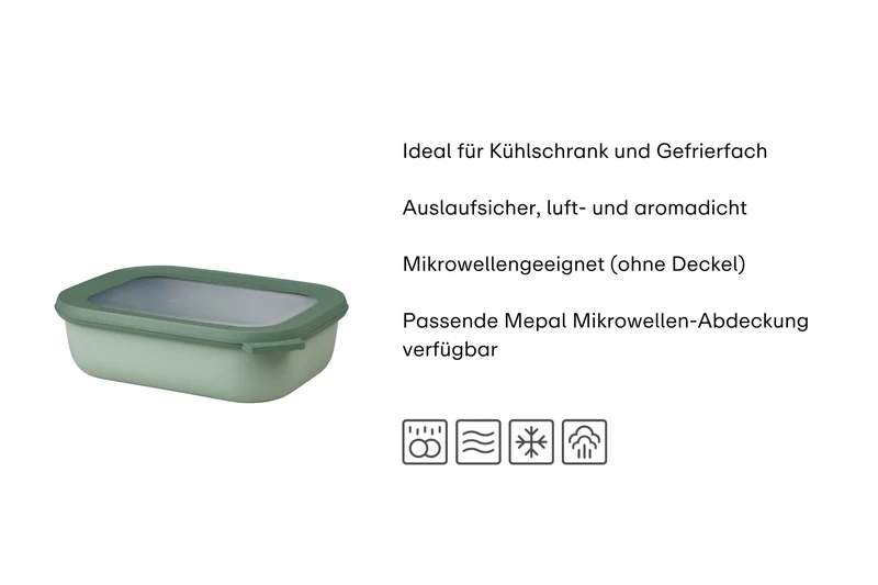 Schüssel 1l lilac Cirqula Rechteckig