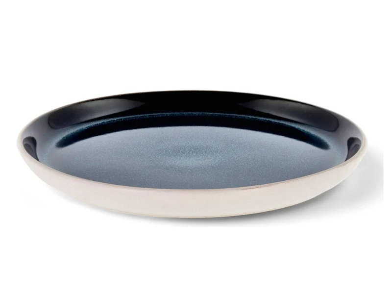 Bitz Gastro Teller weiß/dunkelblau 21cm