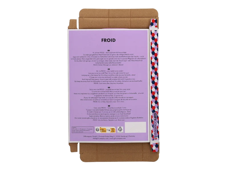 Giftcompany Froid Kühlmanschette Maison Rosé rose 23,5cm