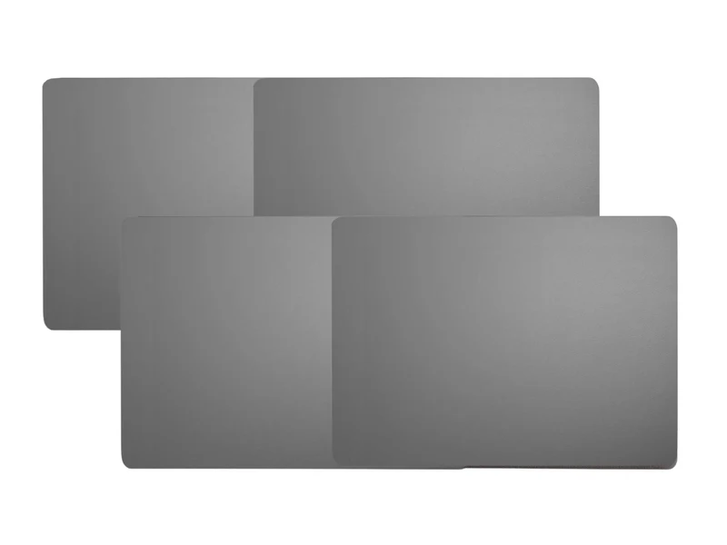 ASA Tischset Lederoptik cement 46x33cm Set4