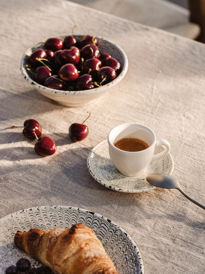 Thomas Sandora Creamwhite Kombitasse mit Untertasse Set 2tlg