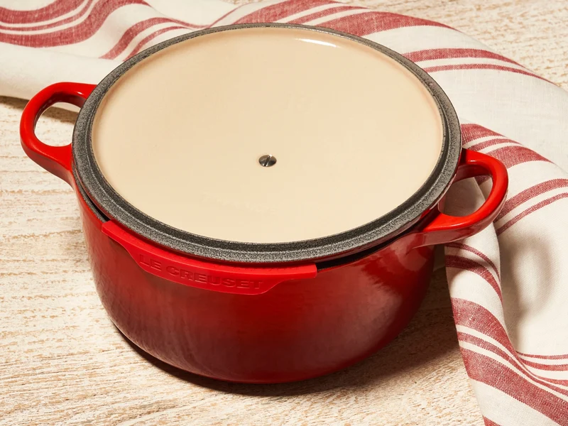 Le Creuset Stapelschutz kirschrot Set 2tlg
