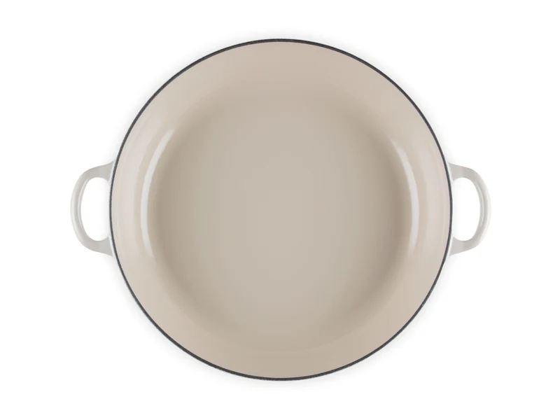 Le Creuset Gourmet-Profitopf Tradition rund mit Phenolknopf creme 30cm
