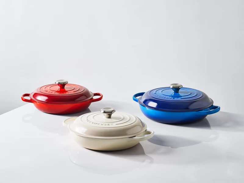 Le Creuset Gourmet-Profitopf Tradition rund mit Phenolknopf creme 30cm