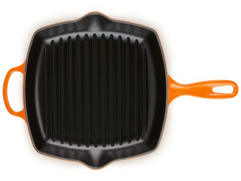 Le Creuset Grillpfanne Signature quadratisch ofenrot 26cm