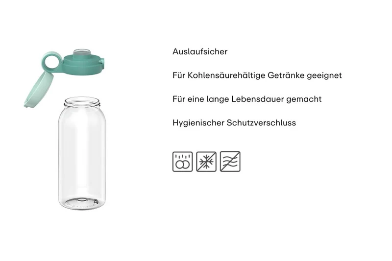 Campus Trinkflasche mit Klappdeckel 600 ml - Tropical Ocean