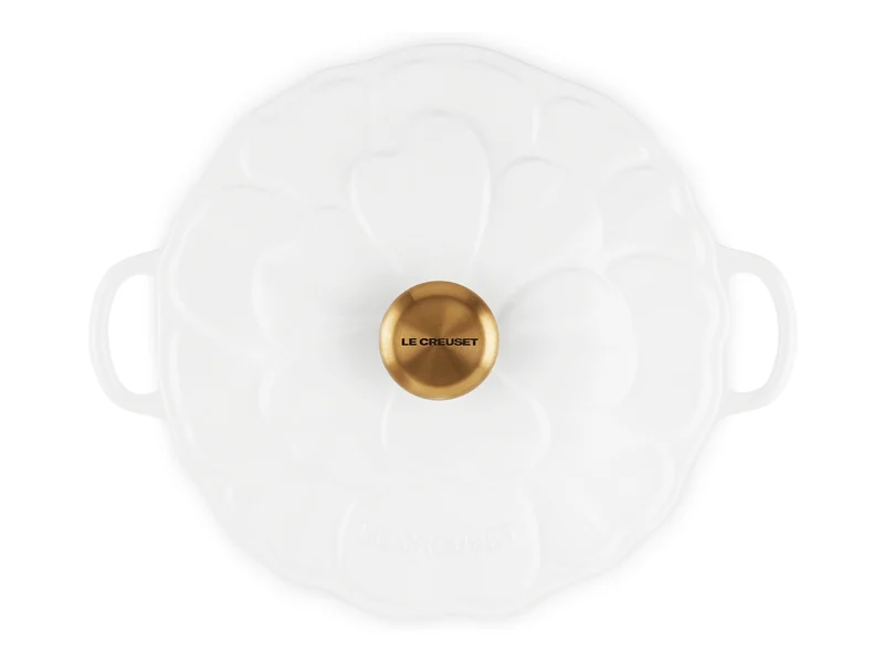 Le Creuset Signature Gourmet-Profitopf Blume weiß 26cm