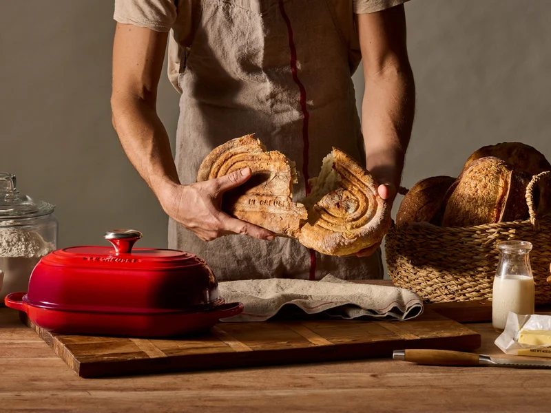 Le Creuset Brot Bräter Signature oval meringue 29cm