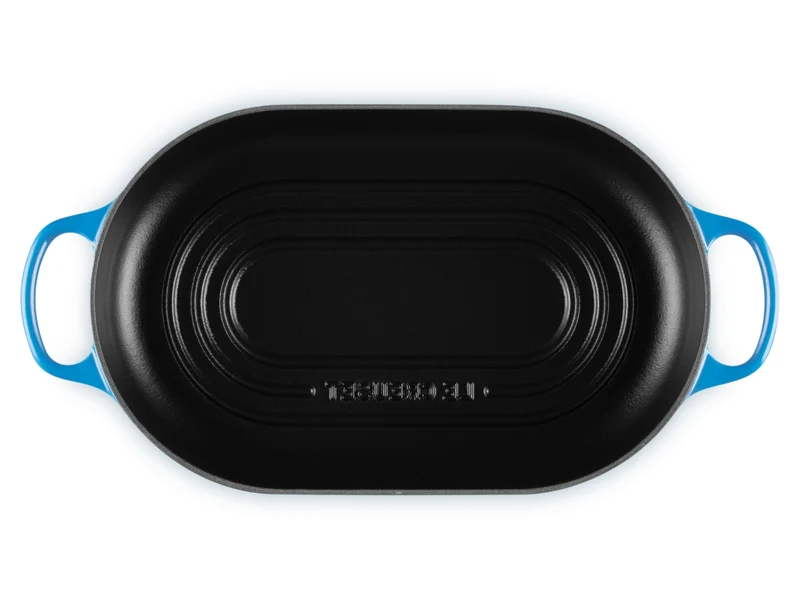 Le Creuset Brot Bräter Signature oval azure 29cm
