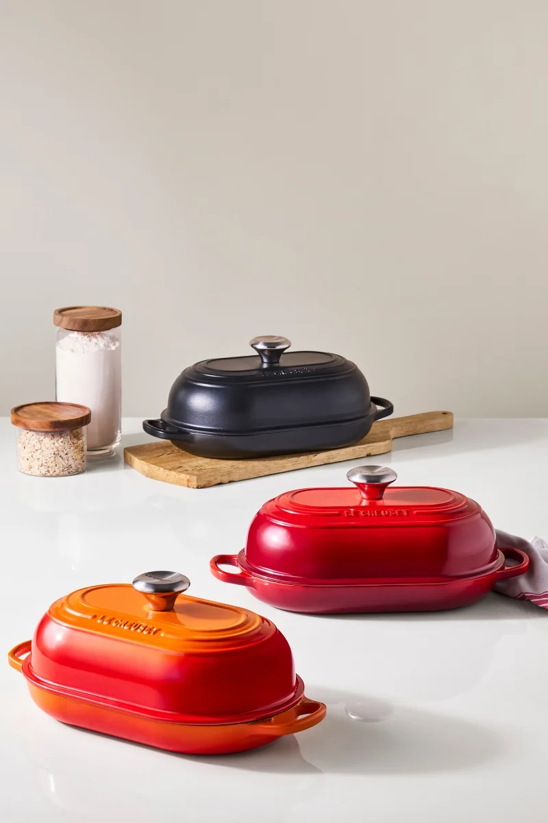 Le Creuset Brot Bräter Signature oval azure 29cm