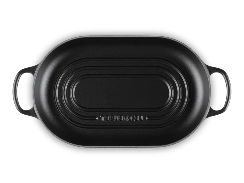 Le Creuset Brot Bräter Signature oval schwarz matt 29cm