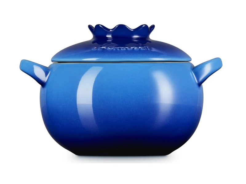 Le Creuset Mini-Cocotte Blaubeere rund azure