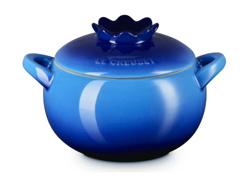 Le Creuset Mini-Cocotte Blaubeere rund azure