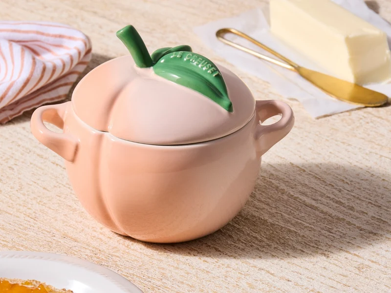Le Creuset Mini-Cocotte Pfirsich rund pêche