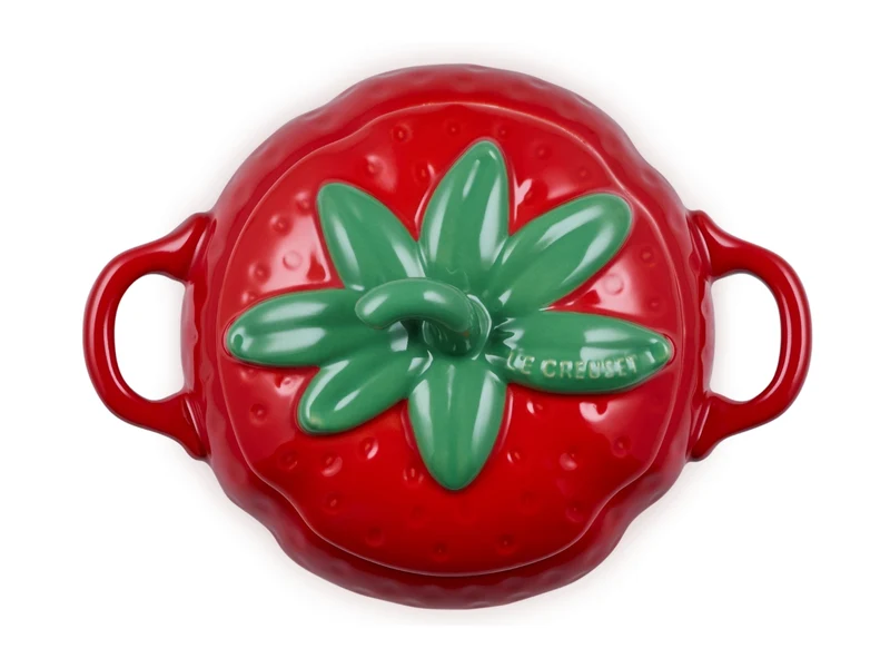 Le Creuset Mini-Cocotte Erdbeere rund kirschrot