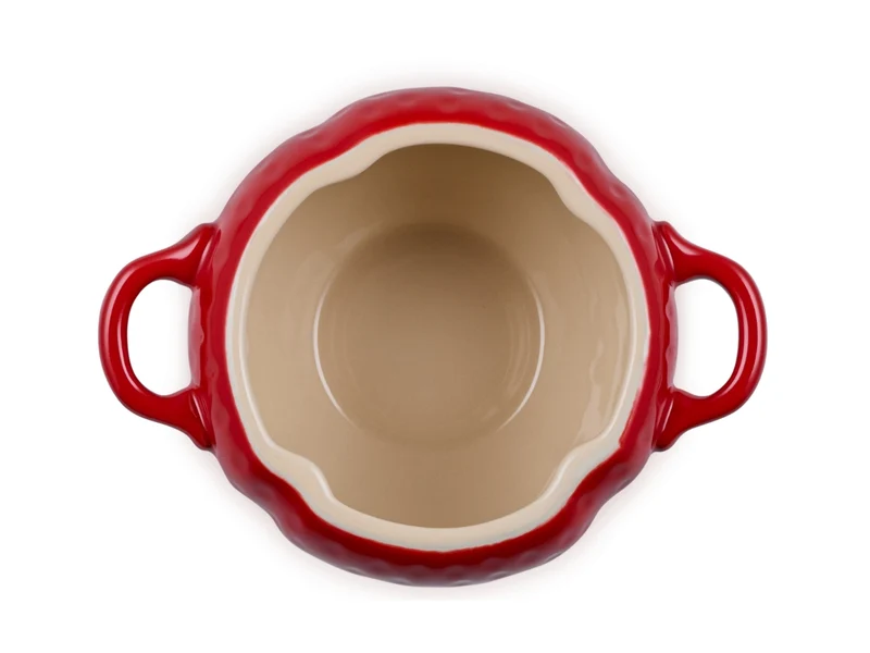 Le Creuset Mini-Cocotte Erdbeere rund kirschrot