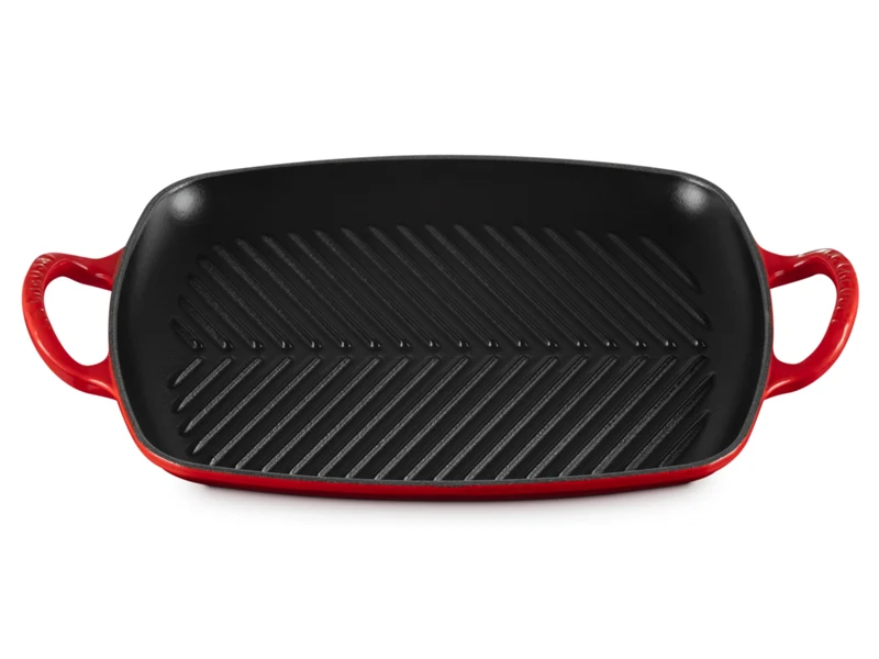 Le Creuset Grillplatte Signature rechteckig kirschrot 30cm