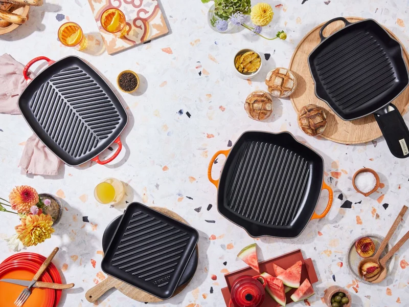 Le Creuset Grillplatte Signature rechteckig kirschrot 30cm