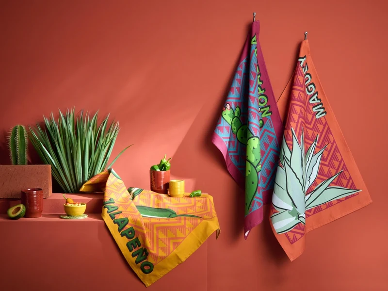 ASA ceramic coaster Untersetzer agave verde Set 2tlg