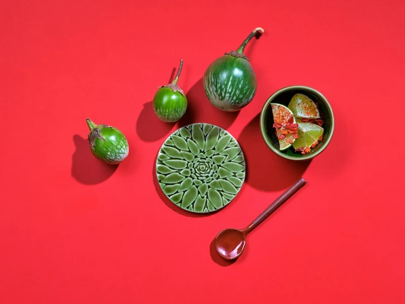 ASA ceramic coaster Untersetzer agave verde Set 2tlg