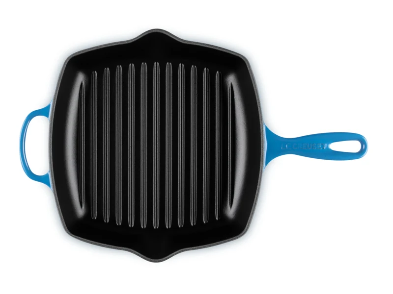 Le Creuset Grillpfanne Signature quadratisch azure 26cm