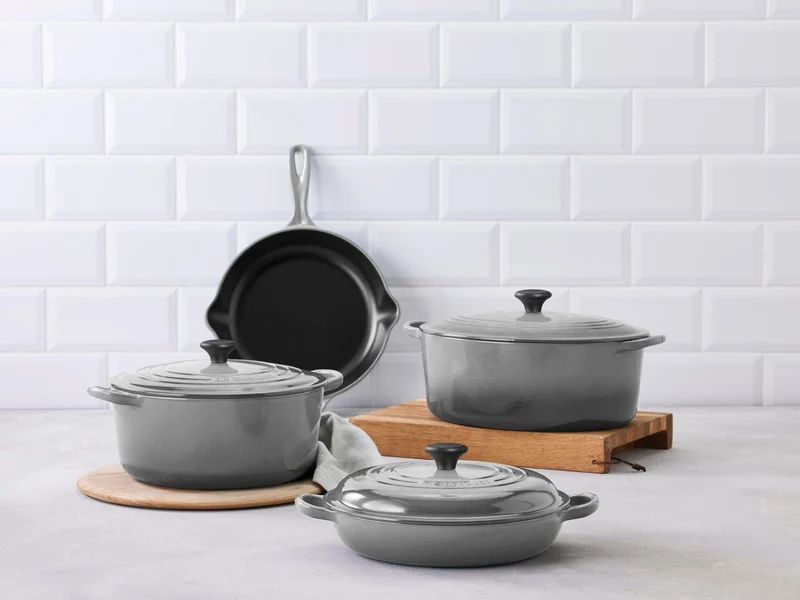 Le Creuset Auflaufform Tradition rechteckig perlgrau 32cm
