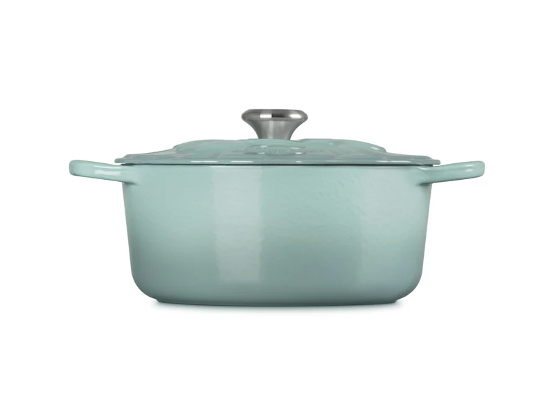 Le Creuset Bräter Blume Signature rund sea salt 26cm