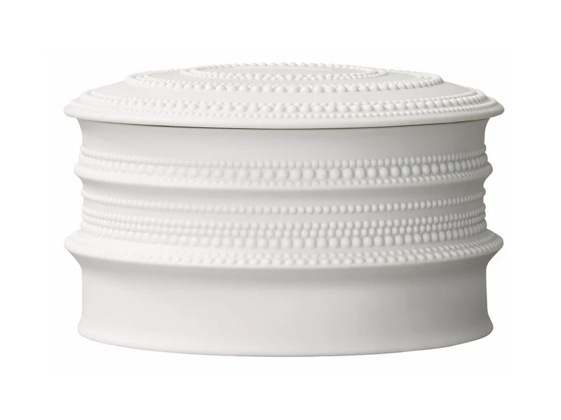 Rosenthal Pisara Dose groß weiß 14cm