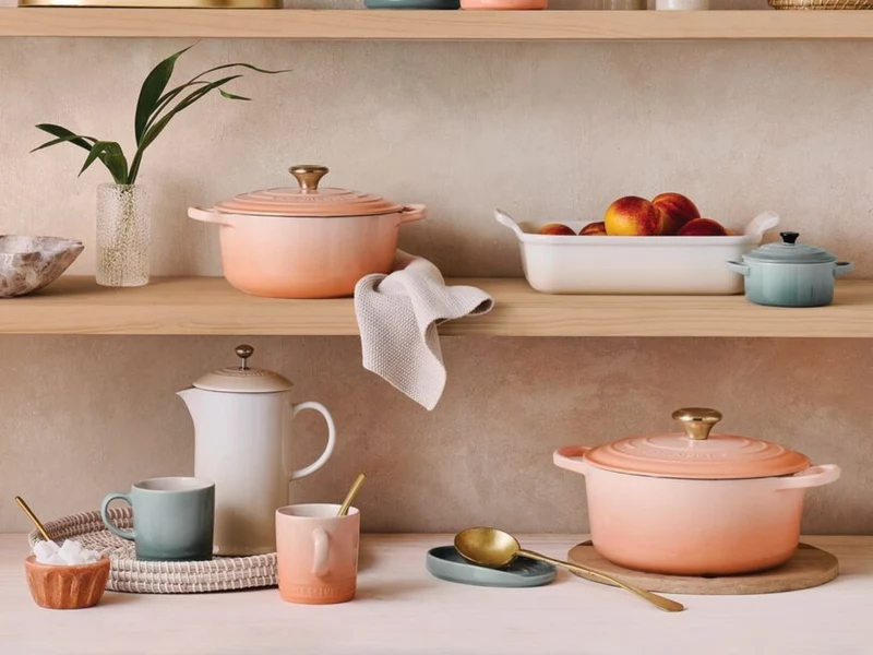 Le Creuset Auflaufform Klassik rechteckig meringue 25/32cm Set 2tlg